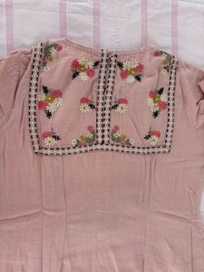 Elegant Embroidered Kurta&amp;Pant Set