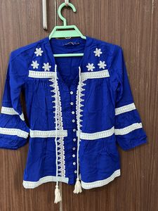 Beautiful Thread Work Bohemian Top