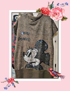 Hynec Brown Party Wear T-Shirt