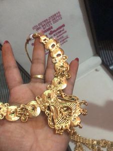 Gold Plated Traditional Indian Jewelry Set