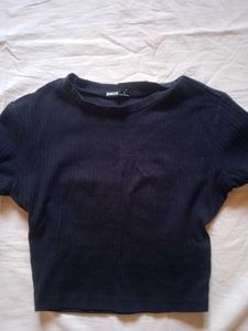 Set Of Fitted Ribbed Crop Tops