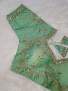 Greenish Sabyasachi Blouse