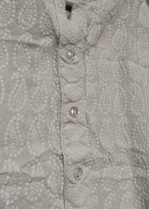 White Embroidery Kurti