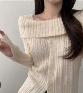 Off-Shoulder Knit Dress
