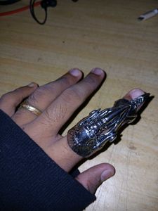 Gothic Skull Armour Ring