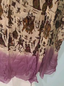 Mauve Purple Printed Dupatta