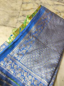 Banarasi Golden 🦜 Pattern Saree ❤‍🔥❤‍🔥❤‍🔥