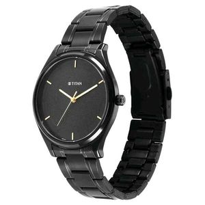 Titan Quartz Analog Watch - Black