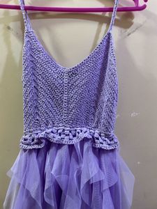 Lavender Ruffle Dress