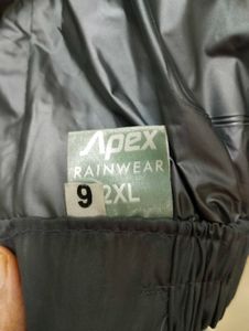 Apex Rain Jacket N Pant Quality 👍🏻2xl Size