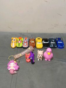 Die Cast Car Pack Of 8 Kinder Joy Roy Keychain