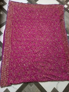 Pink 🩷 Full Work Saree