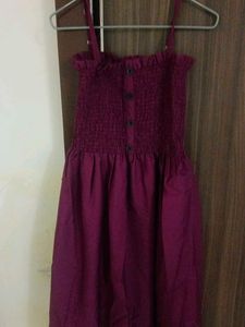 Purple Smocked Sundress