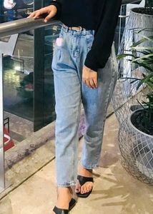 High Waist Jean Light Blue Colour