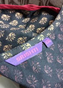 Srishti Black Sleeveless Women&#39;s Kurti, Size XXL
