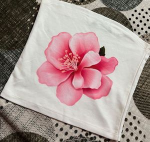 Pinterest-Inspired Flower Tube Top (XS)