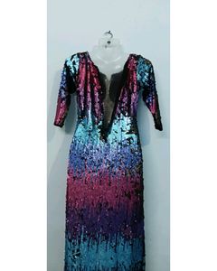 Multicolor Designer Rainbow Dress