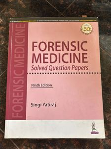 Forensic Medicine Solved Papers Book