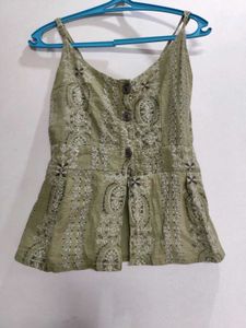 Sage Green Paisley Print Romper💚✨