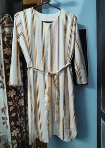 White Straight FORMAL Wear Dress