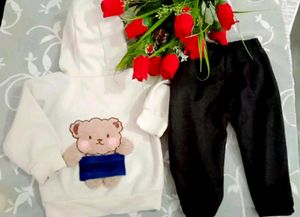 rBaby Boy Cute Teddy Bear Cap Hoodie With Pajama
