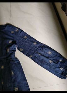 Elegant Blue Printed Kurta