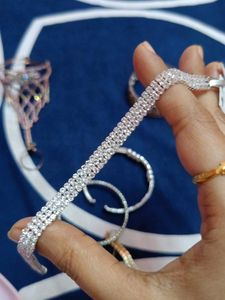Pearl &amp; Rhinestone Bracelets Set Of 6