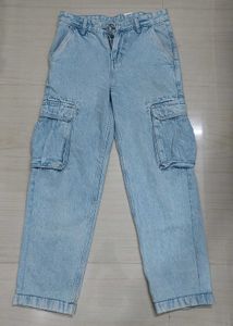High Quality Blue Faded Baggy Jeans