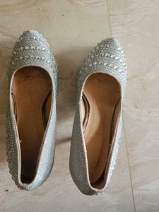 Silver Sparkle Heels