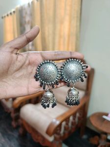 Oxidised Jhumka