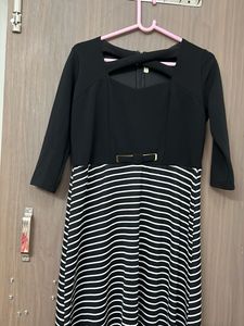 woollen party wear  Striped Dress