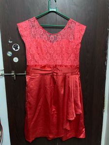 Sexy Red Lace Party Dress