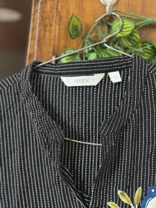 Bird Black Kurta