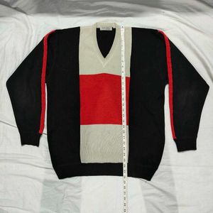 Vintage Color Block Sweater