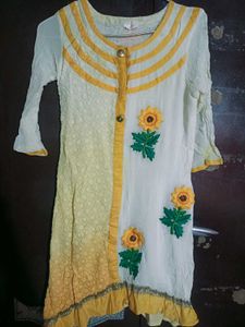 A Line Kurta With Dupatta