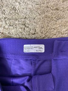 Purple Wide Leg Pants