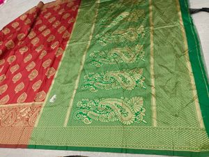 Green &amp; Gold Saree