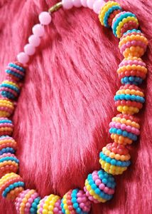 Retro Beaded Statement Necklace