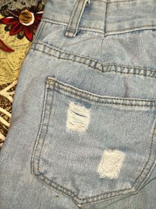 Light Wash Denim Shorts