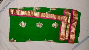 Elegant Green Saree