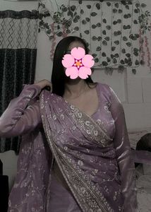 Saree+ Stiched Blouse+ Peticot