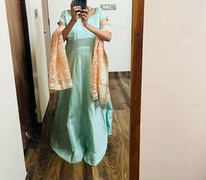 Beautiful Gown With Heavy Net Dupatta