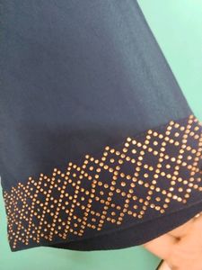 RARE ROOTS - Beautiful Women&#39;s Navy Blue Kurta