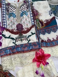 Beautiful Offwhite Pakistani Suit😍🆕✅