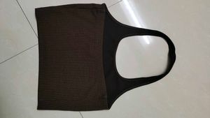 H&amp;M Brown Halter neck top