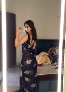Floral Print Saree