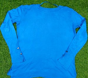 Imported Blue Woollen Pullover