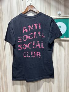 Anti Social SociaI Club Red Camo Logo Black TShirt