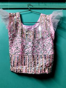 Light Pink 🩷 Lehenga For Girls