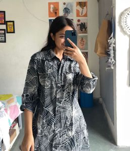 Floral Print Shirt Dress